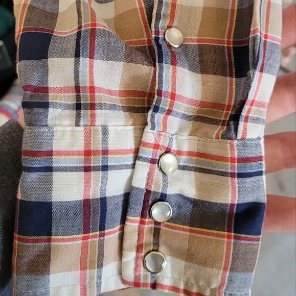 Vintage GWG Westernwear Pearl Snap Button Long Sleeve Cowboy Shirt - Picture 4 of 7